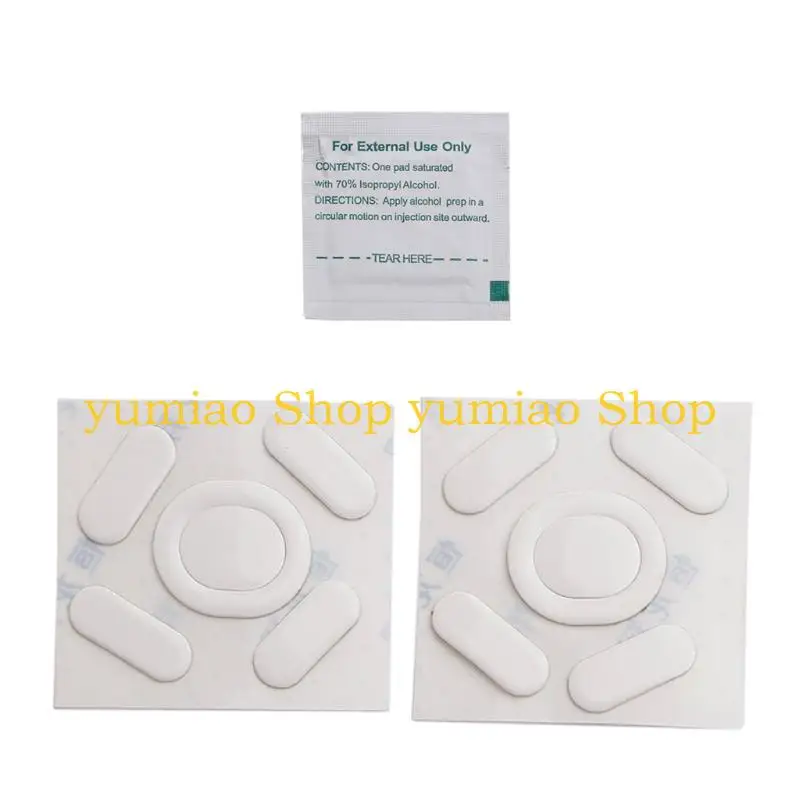 Patillas ratón 587B 2 PAQUETA BIGA BLANCAS Curradas redondeadas Pegatizas Pegatizas para mouse para mouse G102