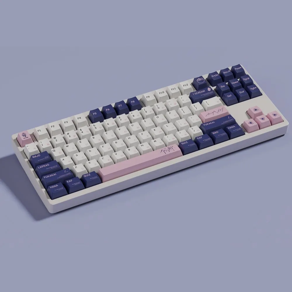 GMK anthografía 140 teclas PBT tinte subcama teclas japonesas perfil de cereza con 2.25U 2.75U 3U 7U barra espaciadora ISO Enter - imagen 3
