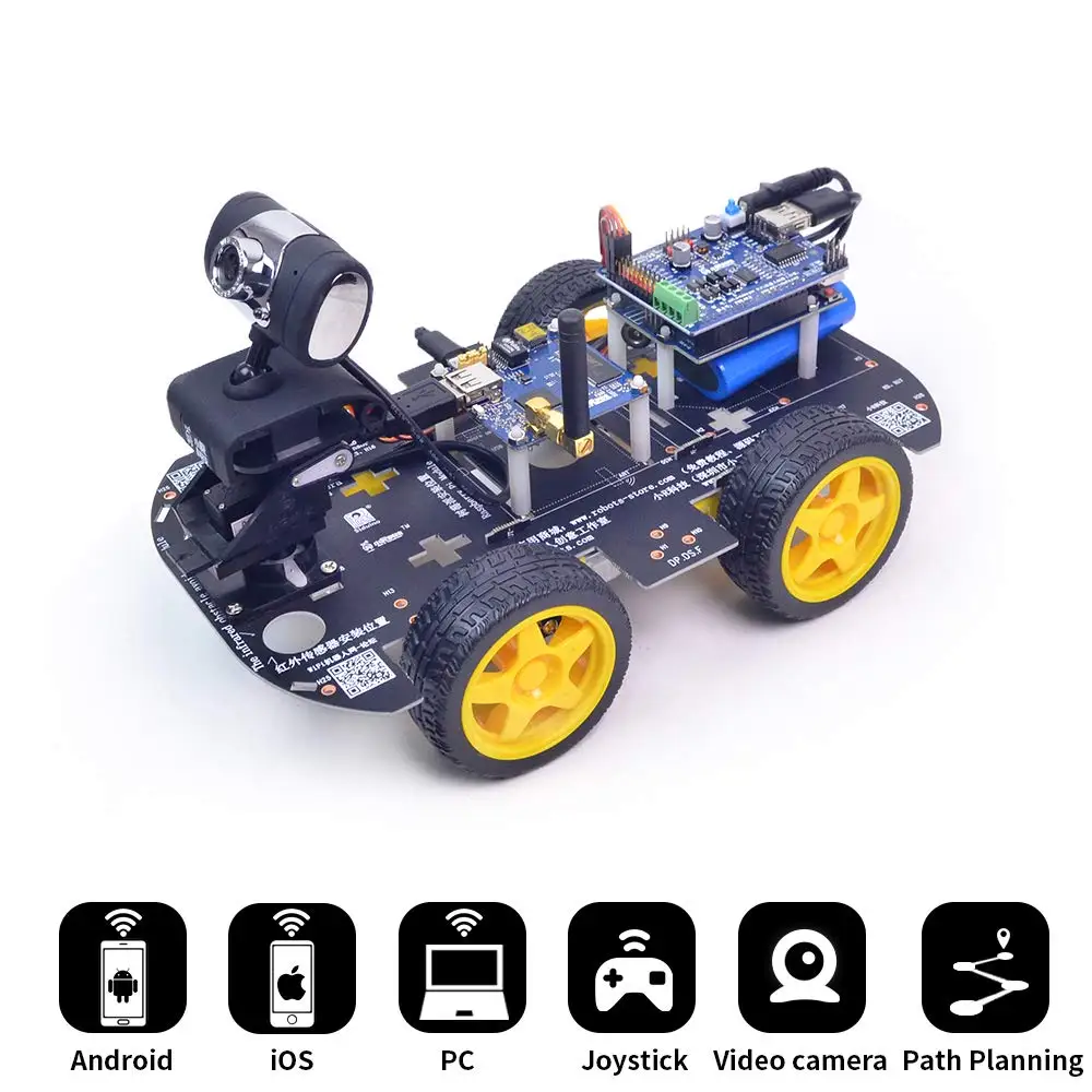 XiaoR-Kit de coche Robot inteligente Geek DS WiFi para Arduino UNO R3, Control remoto, cámara HD, FPV, aprendizaje de robótica y juguete electrónico