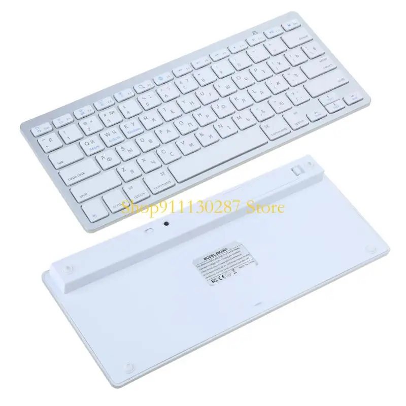 J1HC teclado ruso inalámbrico compatible con ultradelgado para tableta juego portátil - imagen 3