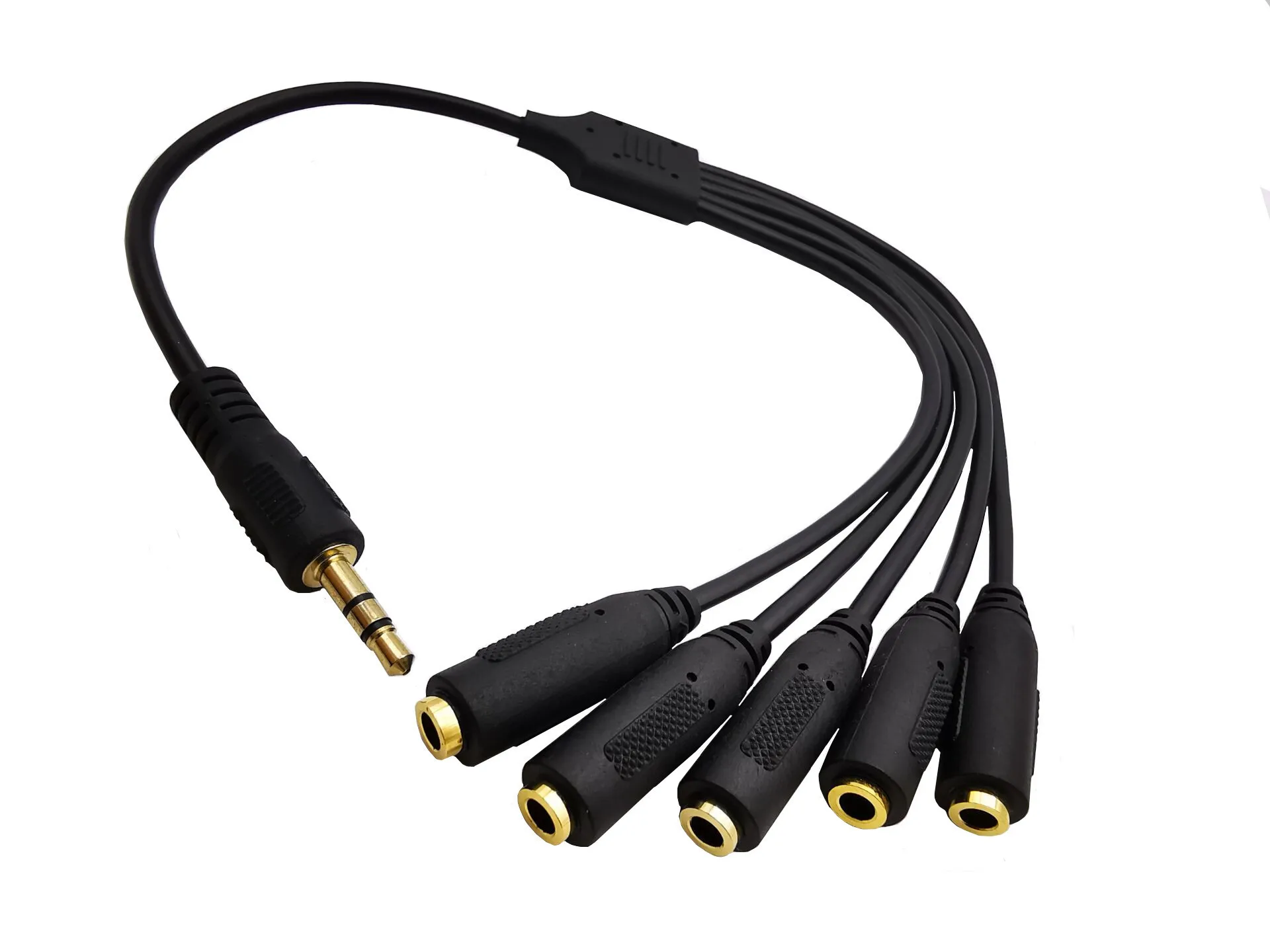 Adaptador divisor de audio 3,5mm macho a triple hembra - imagen 3