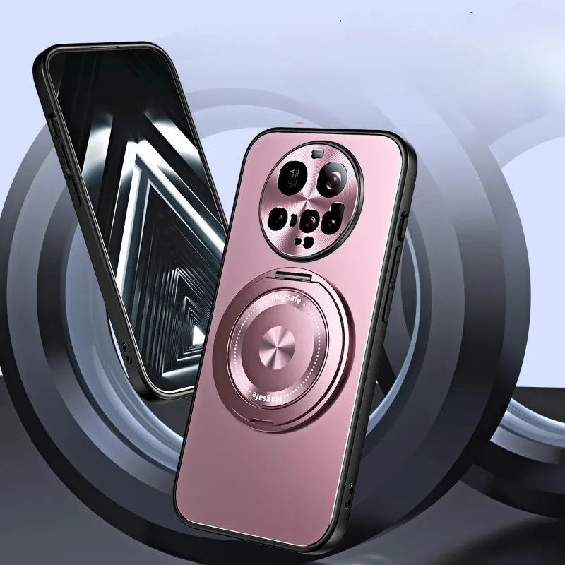 Funda magnética con soporte de anillo mate MagSafe para Xiaomi 15 Ultra 15pro, cubierta protectora de parachoques duro para Xiaomi Mi 15ultra 14 13 - imagen 4