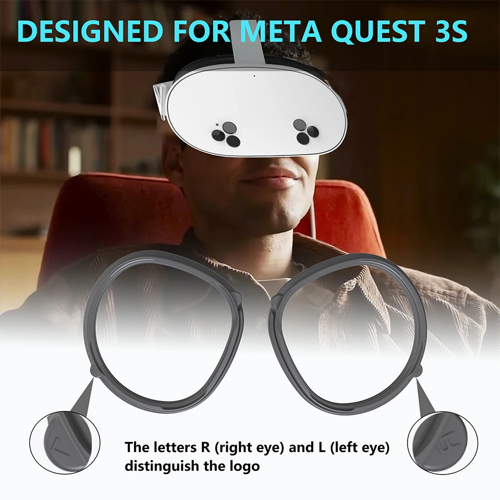 Lentes graduadas de gafas VR para Meta Quest 3S, gafas antiazules de alta definición, montura de gafas magnéticas para Meta Quest 3S - imagen 5
