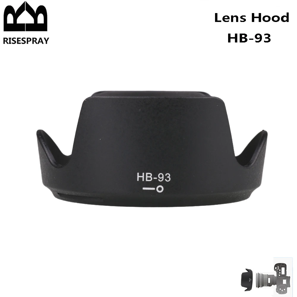 Parasol de lente de cámara Reversible de bayoneta HB93 para Nikon NIKKOR Z 24-200mm f/4-6,3 lente VR para ZF Z8 Z9 Z5 Z6 Z7 II reemplaza