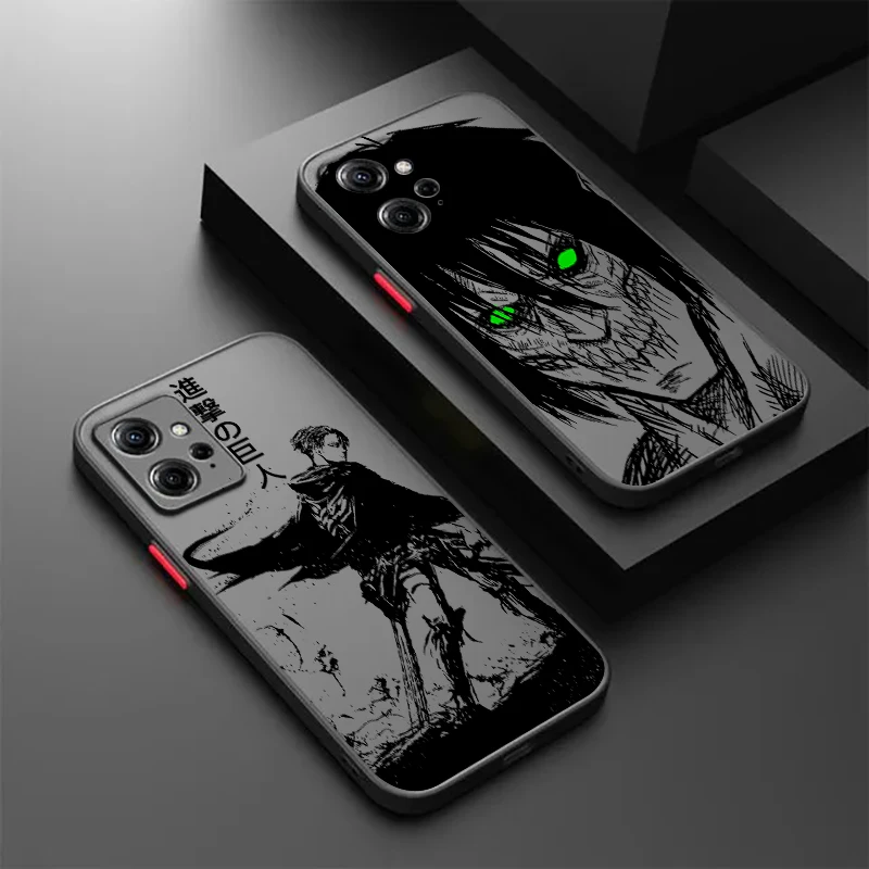 Funda translúcida de TPU de Attack On Titan para Redmi 8, 3, 9A, 9C, 9AT, 9T, 13R, 10A, 10C, 10, 11A, 12C, 12, 13C, 5G