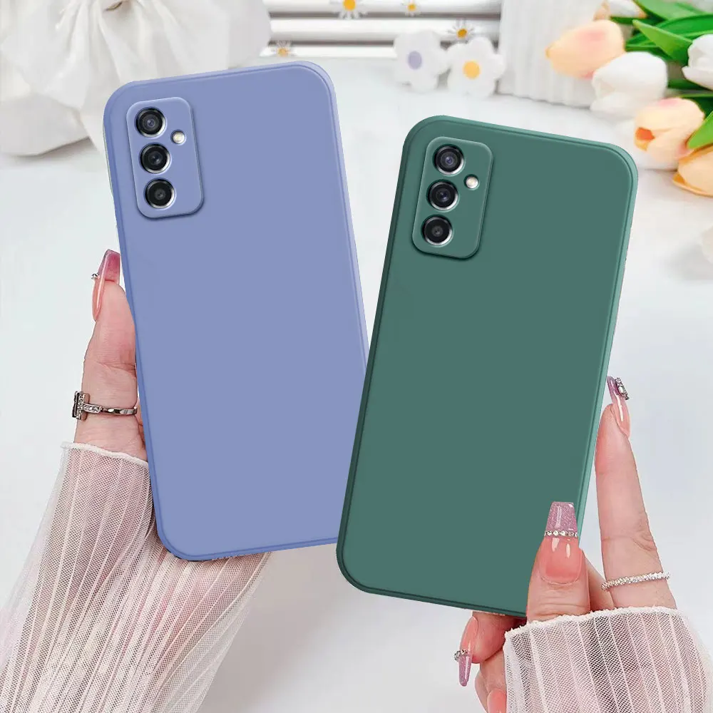 Para Samsung Galaxy M54 F54 M53 M52 5G Funda para Samsung M53 Funda trasera Color a prueba de golpes Funda protectora de silicona Galaxy M52 - imagen 4