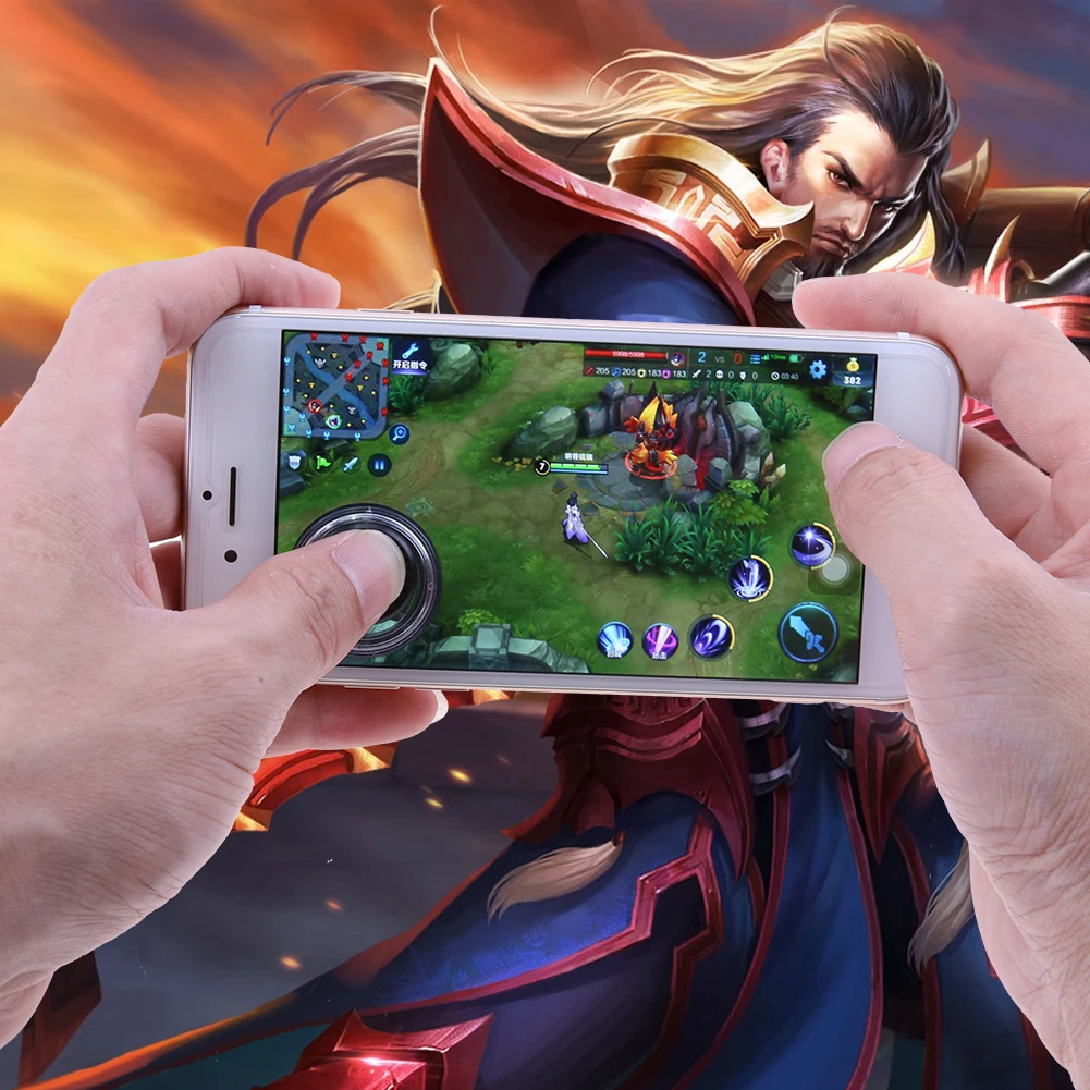 Joystick móvil con pantalla táctil, controlador de juegos Arcade para teléfono, 1 piezas - imagen 2