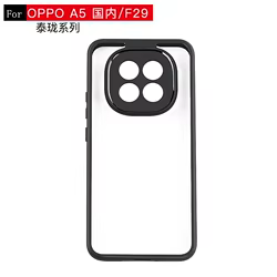 OPPO F29/A5 – Funda Transparente con Borde Negro