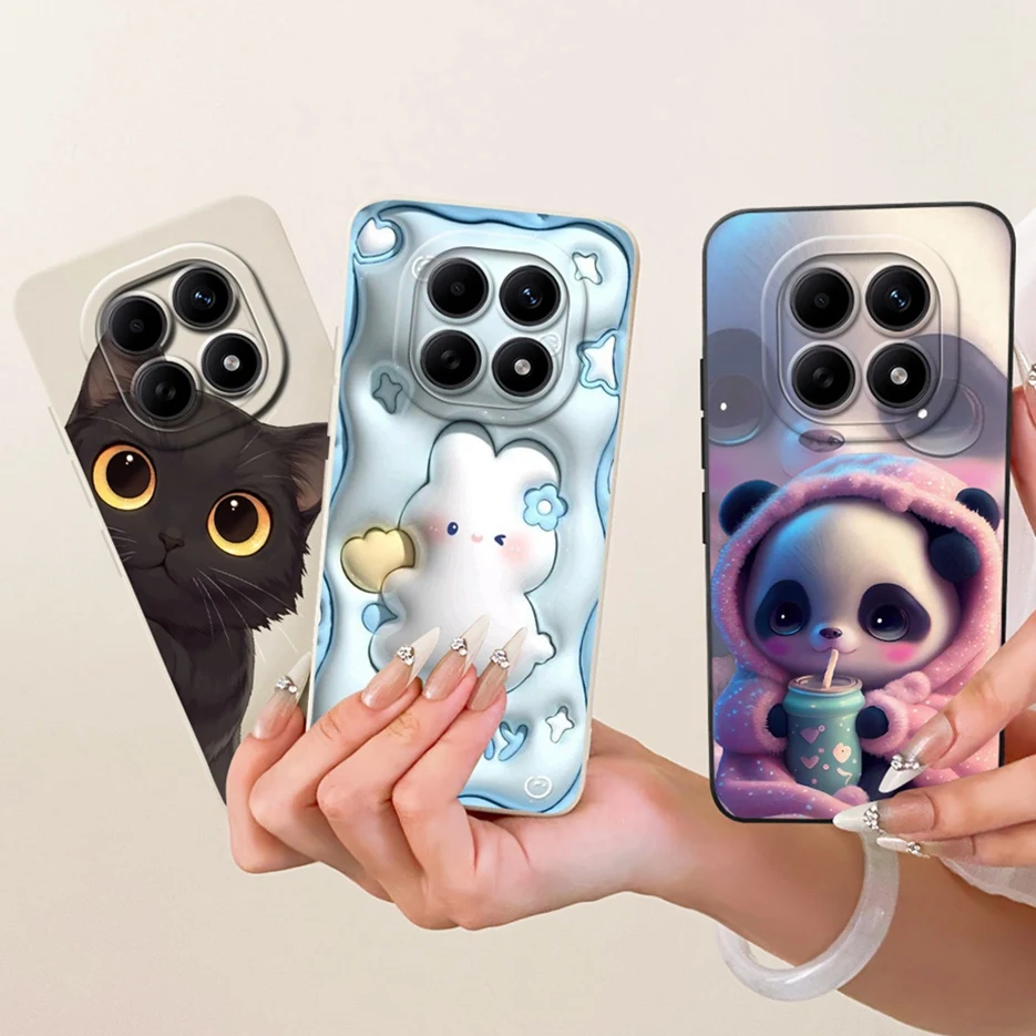 Para Xiaomi Poco M8 Pro 5G funda bonita de conejo Panda funda de dibujos animados suave TPU funda de teléfono para Xiaomi Poco M8 PocoM8 Pro 5G Fundas Coque - imagen 3