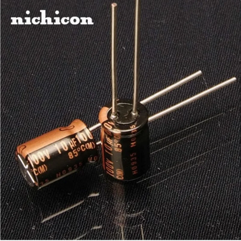 10 unids/lote Nichicon MUSE KZ serie 25V/50V/100V 10/22/33/47/100/220/470/1000uF 85 ° C Pies de cobre del condensador de audio de alta fidelidad audiófilo - imagen 5