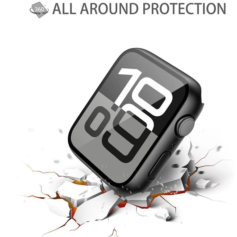 Vidrio templado + cubierta para Apple Watch Series 11 10 42mm 46mm Protector de pantalla para reloj inteligente funda protectora de PC dura para iWatch S 11 - imagen 5