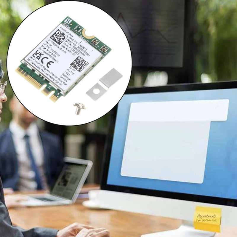 Adaptador inalámbrico RTL8852CE velocidad TriBand 2,4/5/6Ghz 5400Mbps BT5.3 antena integrada receptor Wifi 6e para - imagen 5