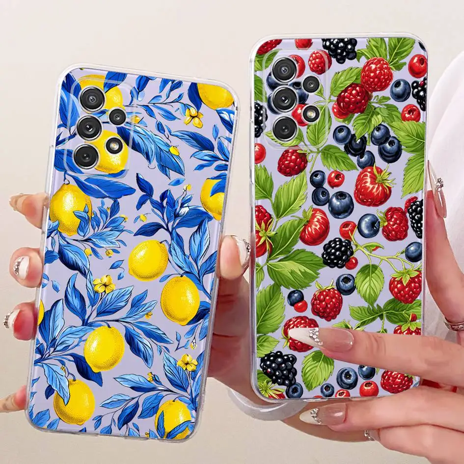 Funda para Samsung Galaxy A32 funda SM-A325F Popular flor transparente silicona suave TPU parachoques para Samsung A32 5G SM-A326B Shell - imagen 3