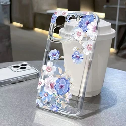 Funda Xiaomi 14T Pro TPU Transparente Antigolpes Floral