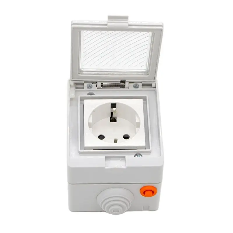 Tuya 16A Fr, UE, Reino Unido, EE. UU. WiFi enchufe inteligente IP55 pared del baño conector de fuente de alimentación impermeable con Control de aplicación remota Smart Life - imagen 3