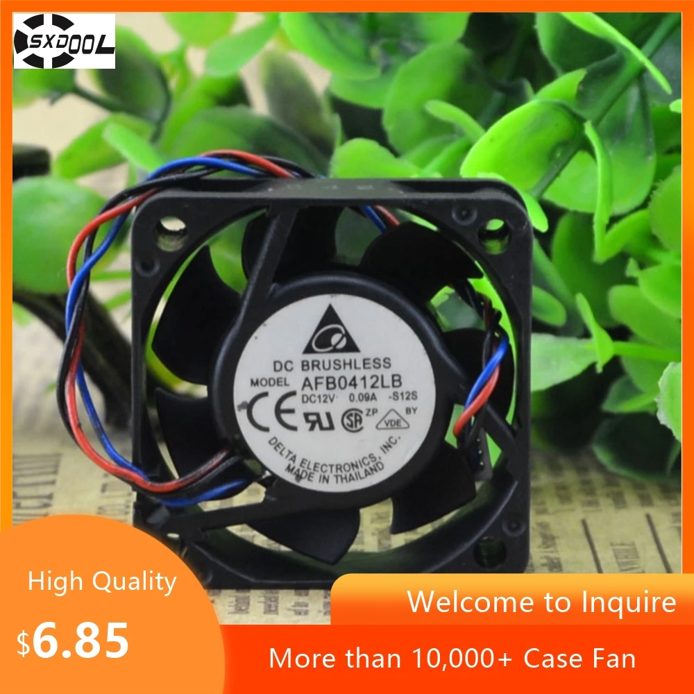 AFB0412LB 40mm 12V DC ventilador de refrigeración para Delta 4015 12V 0.09a 3 cables doble bola silencioso Mini ventilador 40X40X15mm - imagen 3