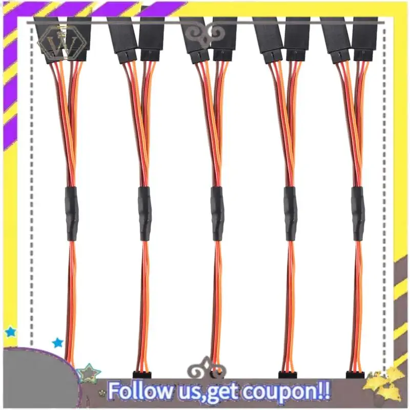 Nuevo 5 uds 150Mm Y tipo Cable de extensión de línea extendida Cable para Futaba Jr Y arnés Servo extensión