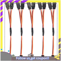 Nuevo 5 uds 150Mm Y tipo Cable de extensión de línea extendida Cable para Futaba Jr Y arnés Servo extensión