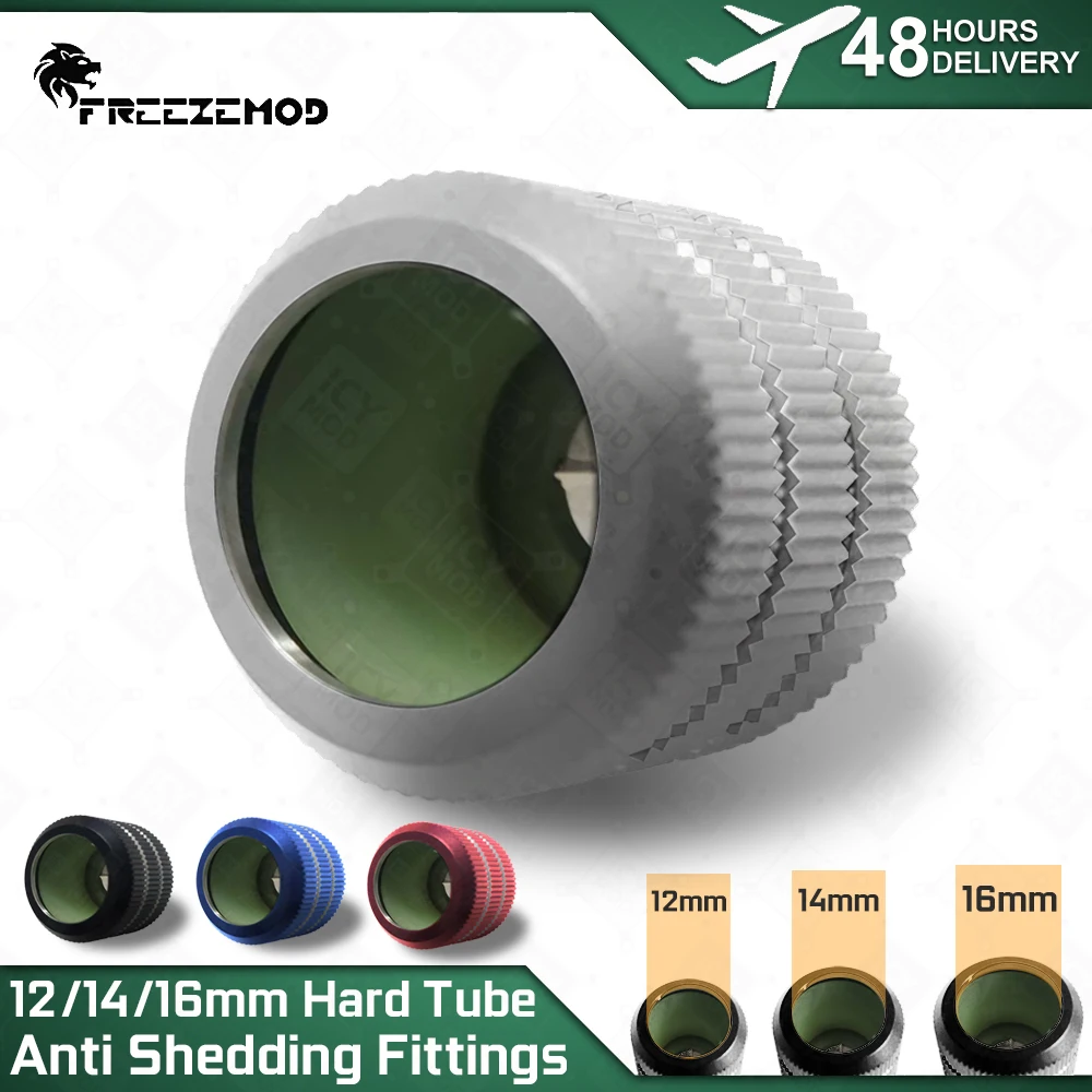 FREEZEMOD adaptador antiapagado de tubo duro, accesorio de compresión manual para tubería G1/4, refrigeración por agua, 12mm, 14mm, 16mm - imagen 2