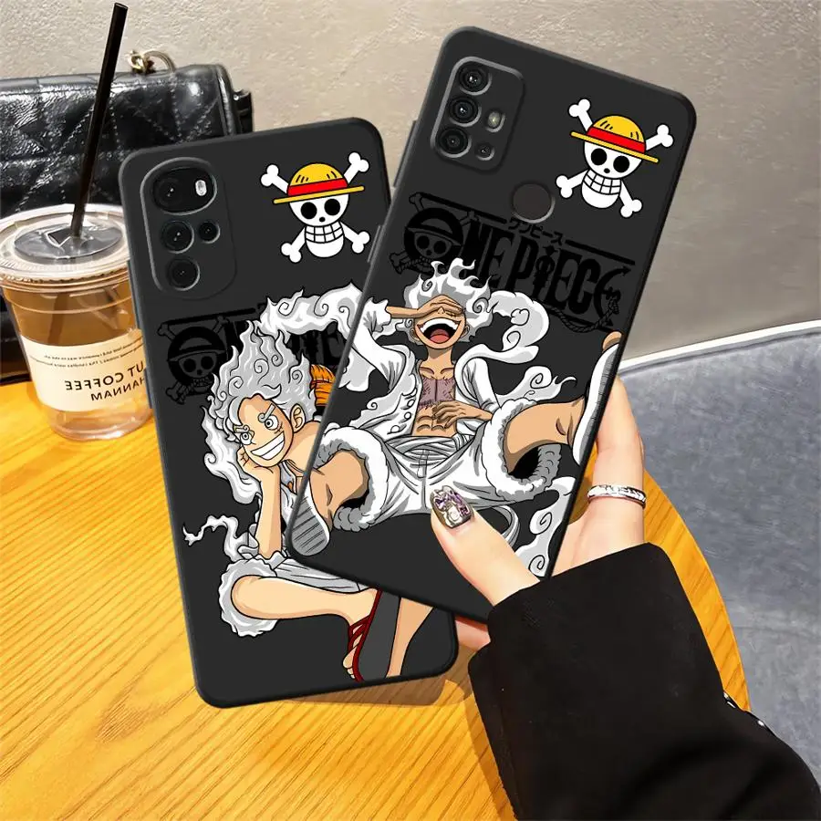 Funda para Motorola Moto Edge 20 Pro 30 Lite G51 G73 G53 G30 G52 G50 G60s G71 G32 G22 Edge40, funda para teléfono con diseño de Anime Luffy Cool - imagen 5