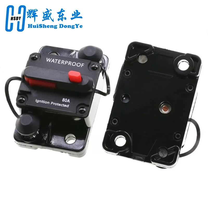 Fusible de disyuntor de 12-48V CC, reinicio 30A 40A 50A 60A 70A 80A 100A 120A 150A 200A 250A 300A AMP para coche barco Auto impermeable - imagen 4