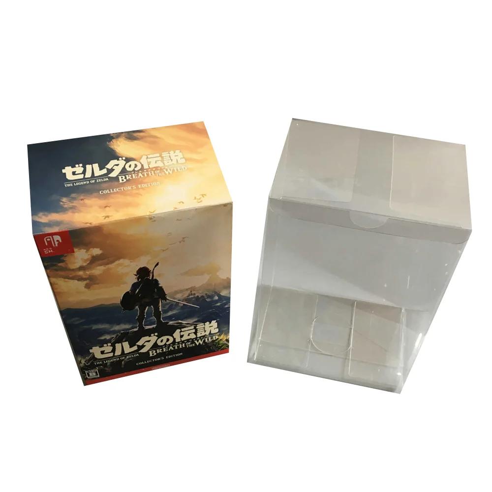 Protector de caja transparente para Amiibo/The Legend of Zelda, caja de colección Breath of the Wild, carcasa de juego, vitrina transparente