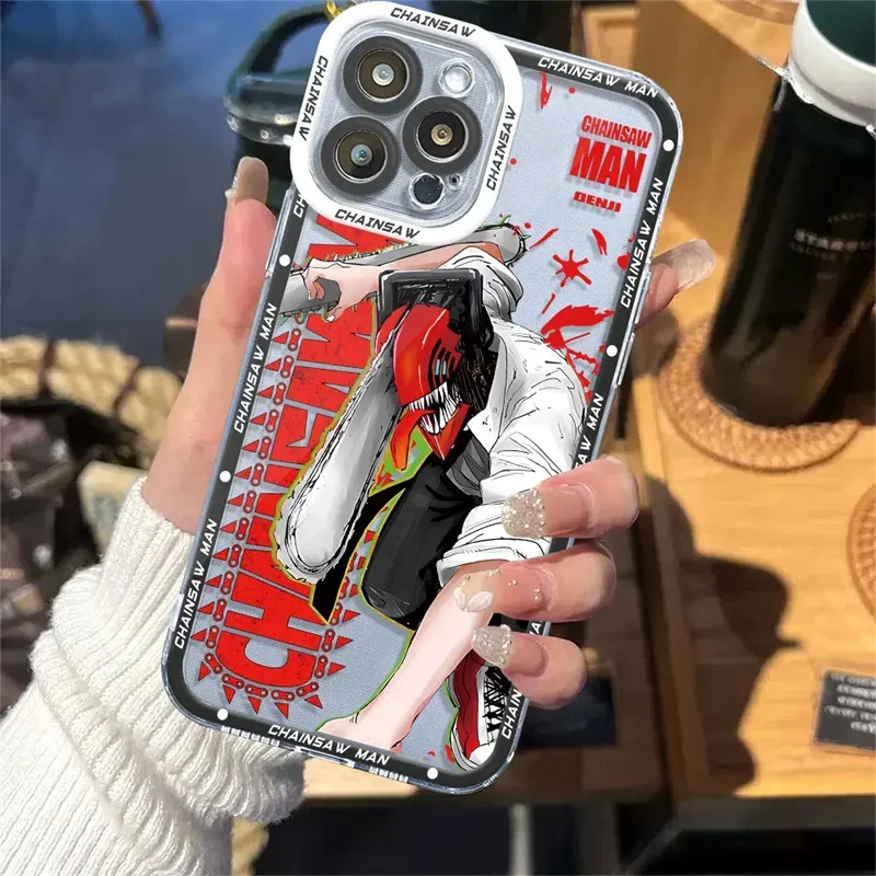 Funda de teléfono para IPhone 17 Pro Max 16 15 11 13 14 Pro Max Plus 17 Air 12 Mini 16E motosierras protección de lente para hombre bonita cubierta transparente - imagen 5