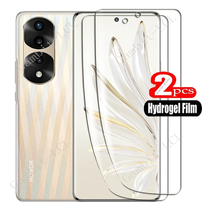 Cubierta protectora de pantalla para Honor 70 Pro, película de hidrogel completa HD, 6,78 pulgadas, SDY-AN00, 2 unidades - imagen 2