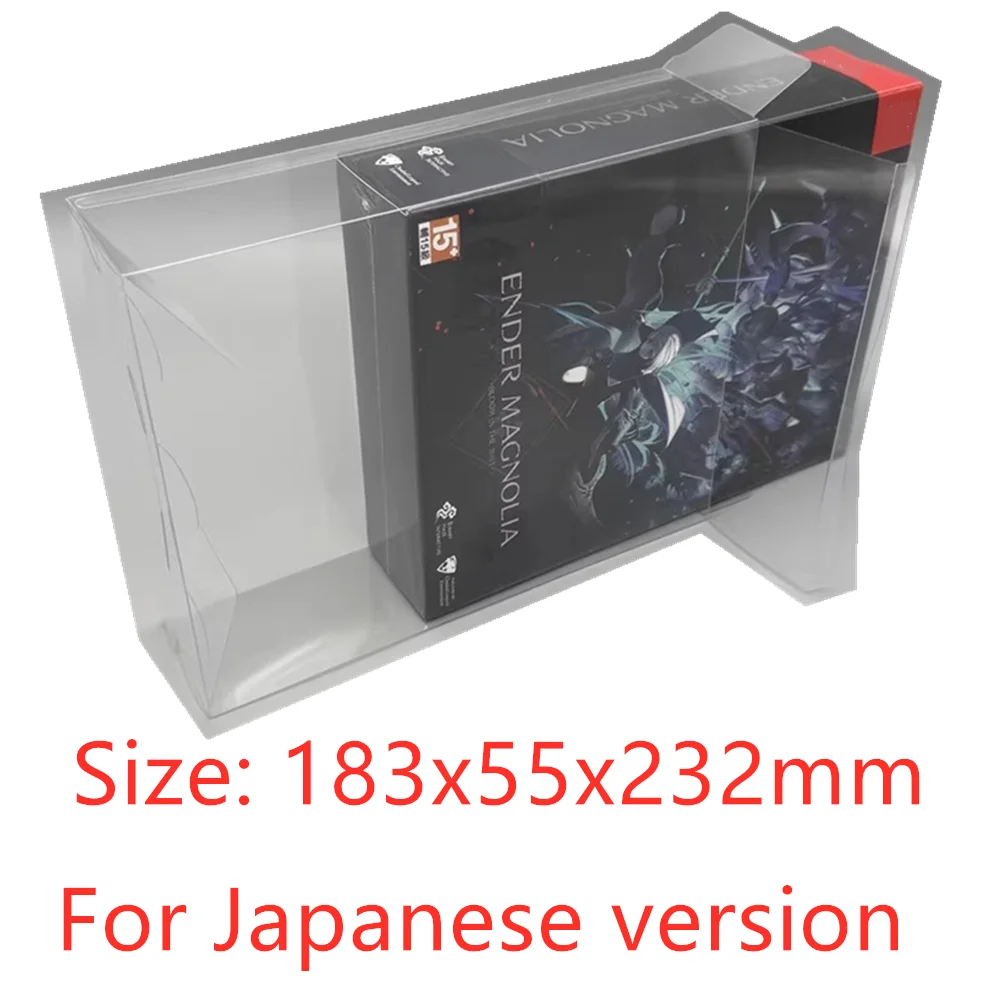 Protector de caja transparente para Ender Magnolia: Bloom in the Mist/Nintendo, cajas coleccionables, carcasa de juego de almacenamiento TEP, estuche de exposición transparente