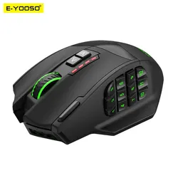 E-YOOSO Ratón Inalámbrico Óptico Programable Gaming RGB para PC
