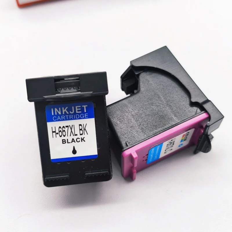 Cartuchos de tinta 667XL para impresora HP 667 Deskjet 1275 2374 2375 2376 2775 2776 6475 - imagen 4
