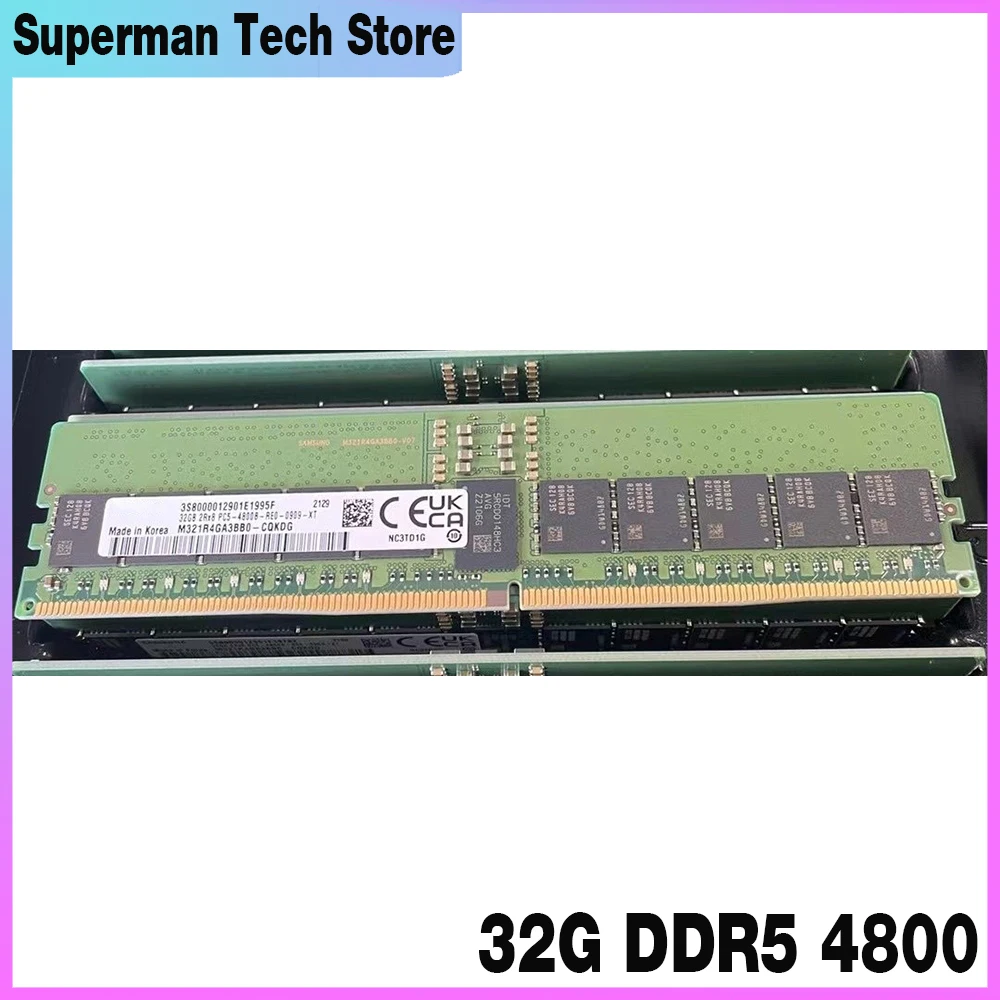 1 Uds 32GB 2RX8 PC5-4800B RECC M321R4GA3BB0-CQK memoria de servidor 32G DDR5 4800 - imagen 2