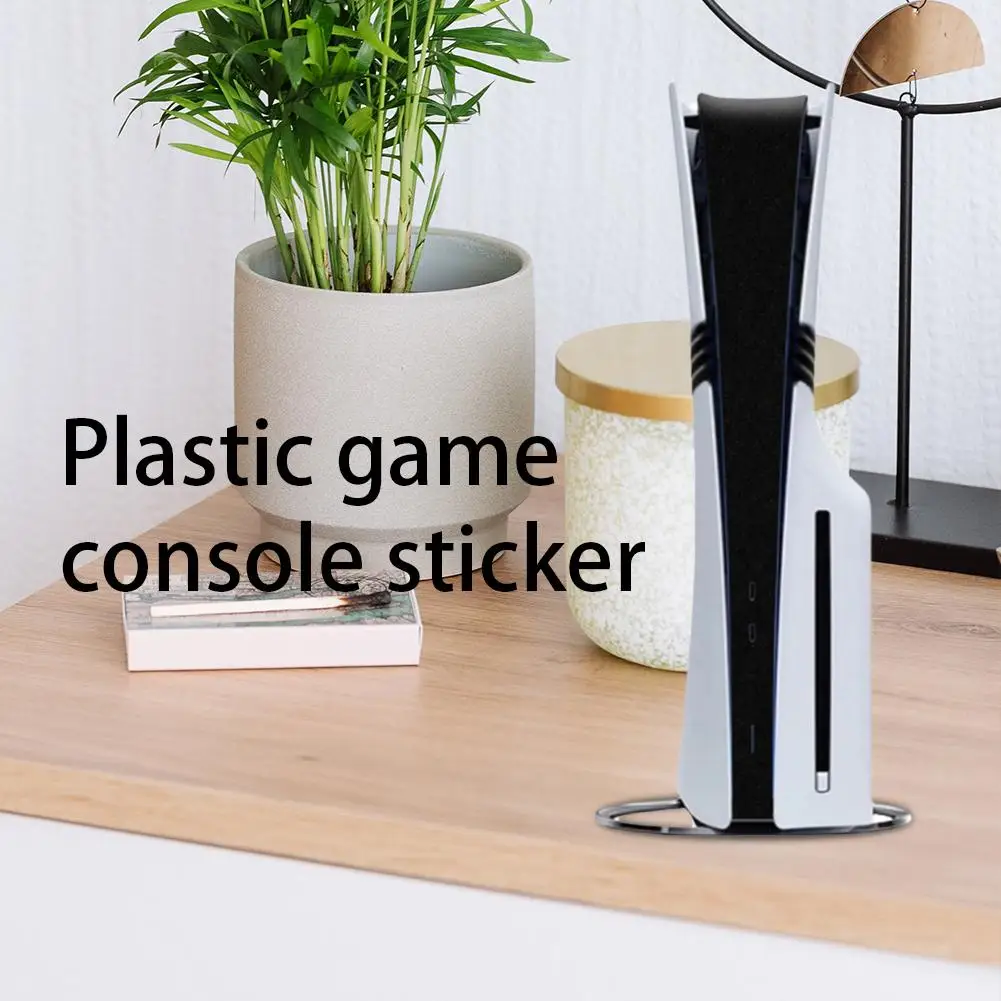 1 Juego de película de tira de parte central para consola PS5 Pro, pegatina de piel PCV, pegatina protectora de piel media de vinilo para accesorios PS5 Pro - imagen 3