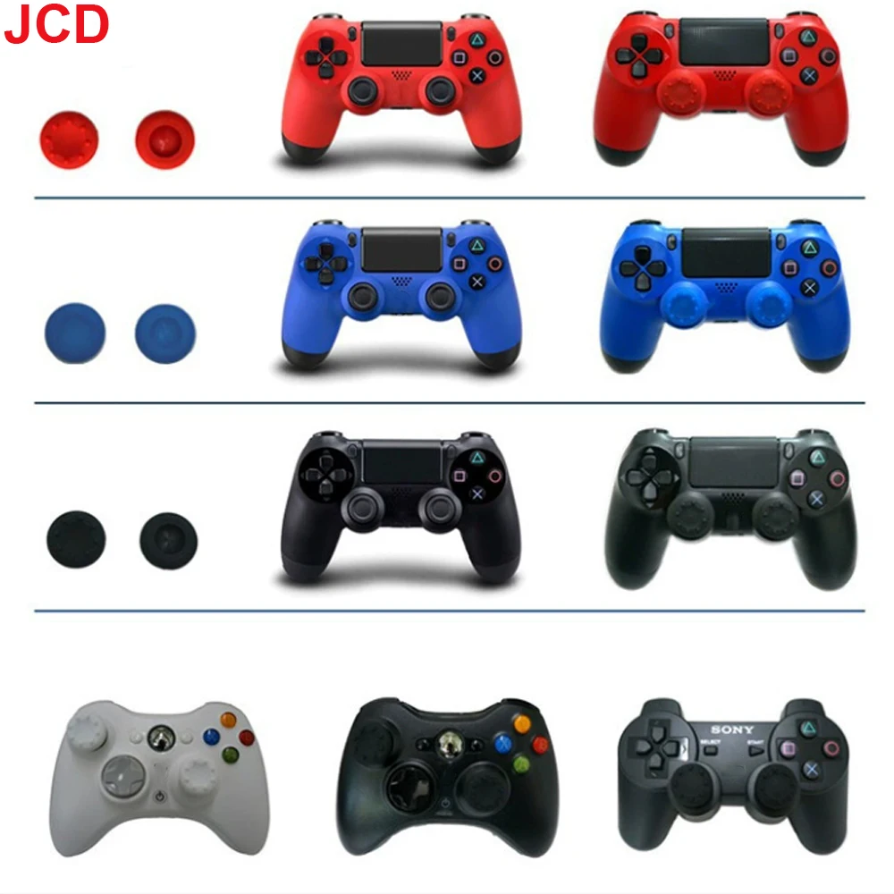 JCD 20 Uds. Cubierta de agarre de pulgar analógico para PS5 PS4 controlador de juego tapas de pulgar para Xbox One Elite 360 one S Series X S - imagen 3