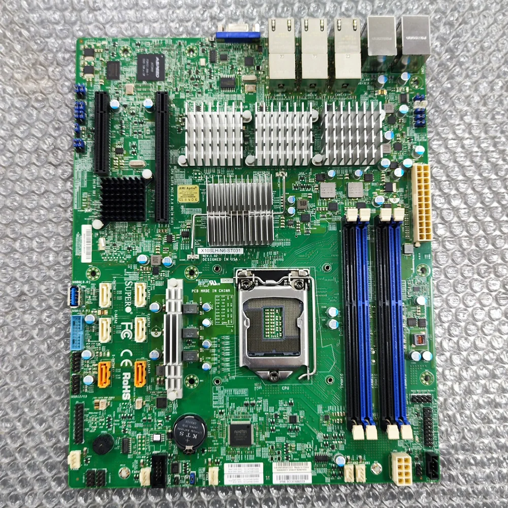 Placa base de servidor X10SLH-N6-ST031 para Supermicro X540-T2 C226 DDR3 compatible con E3-12XX V3 de alta calidad - imagen 5