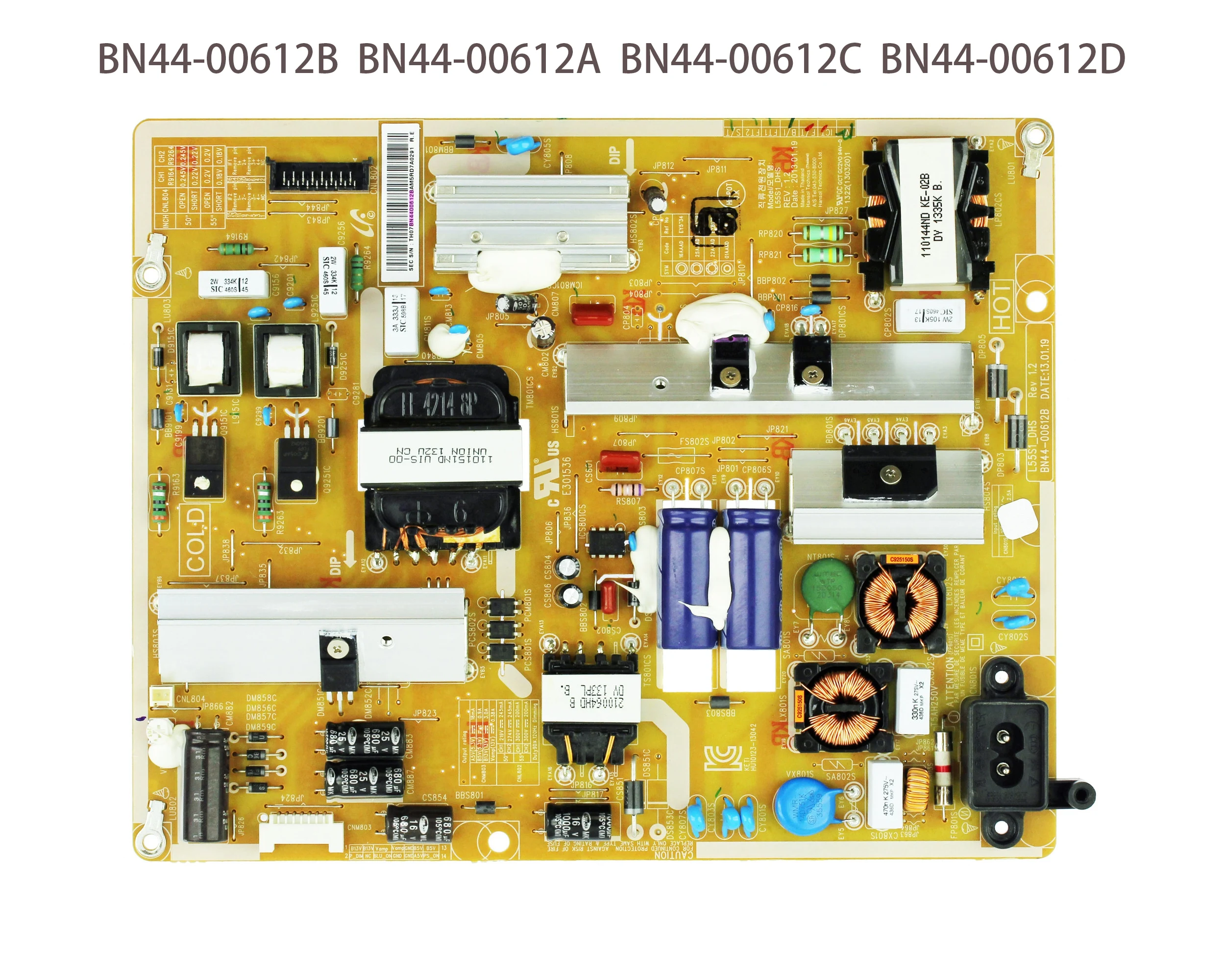 BN44-00612B BN44-00612A BN44-00612D L55S1_DHS L55S1V_DSM L55S1_DSM La placa de alimentación es para UA50F5500AM UA50F5500AR UA50F5500AW TV LCD
