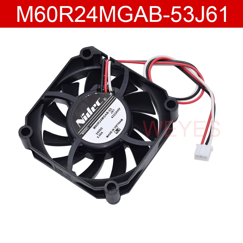 Ventilador NIDEC 1519 24V 60x60mm 3 pines fuente alimentación