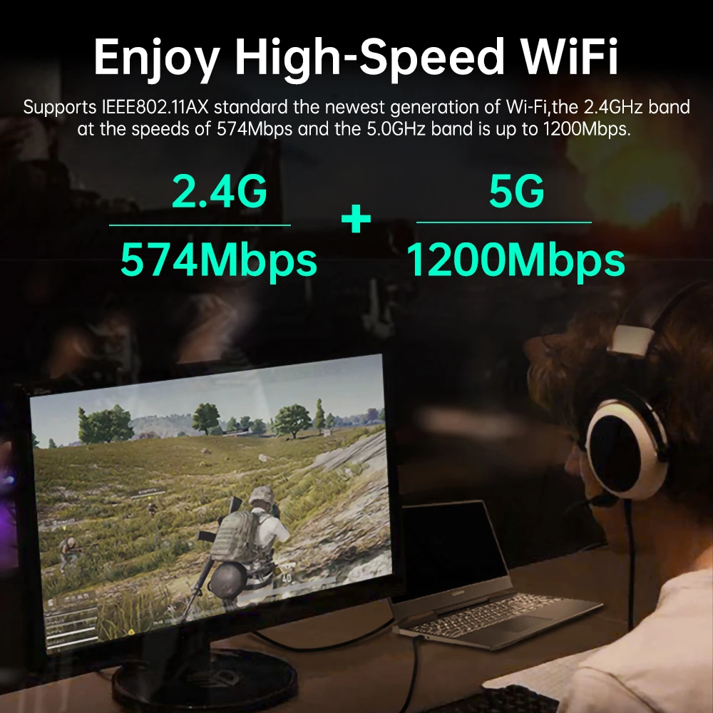 FENVI AX1800 WiFi 6 adaptador BT 5,2 1800Mbps PCIE adaptador inalámbrico de doble banda 5Ghz/2,4G 802.11AX MT7921 Wi-Fi 6 tarjeta para Win 10/11 - imagen 4