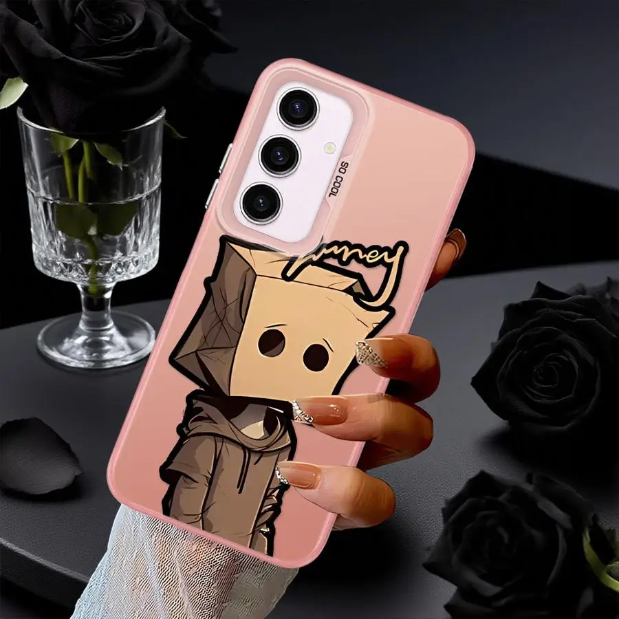 Funda trasera de teléfono con patrón de hombre de papel de dibujos animados Emo para Xiaomi Poco X5 X3 NFC C50 F3 GT X3 Pro C51 F4 - imagen 2