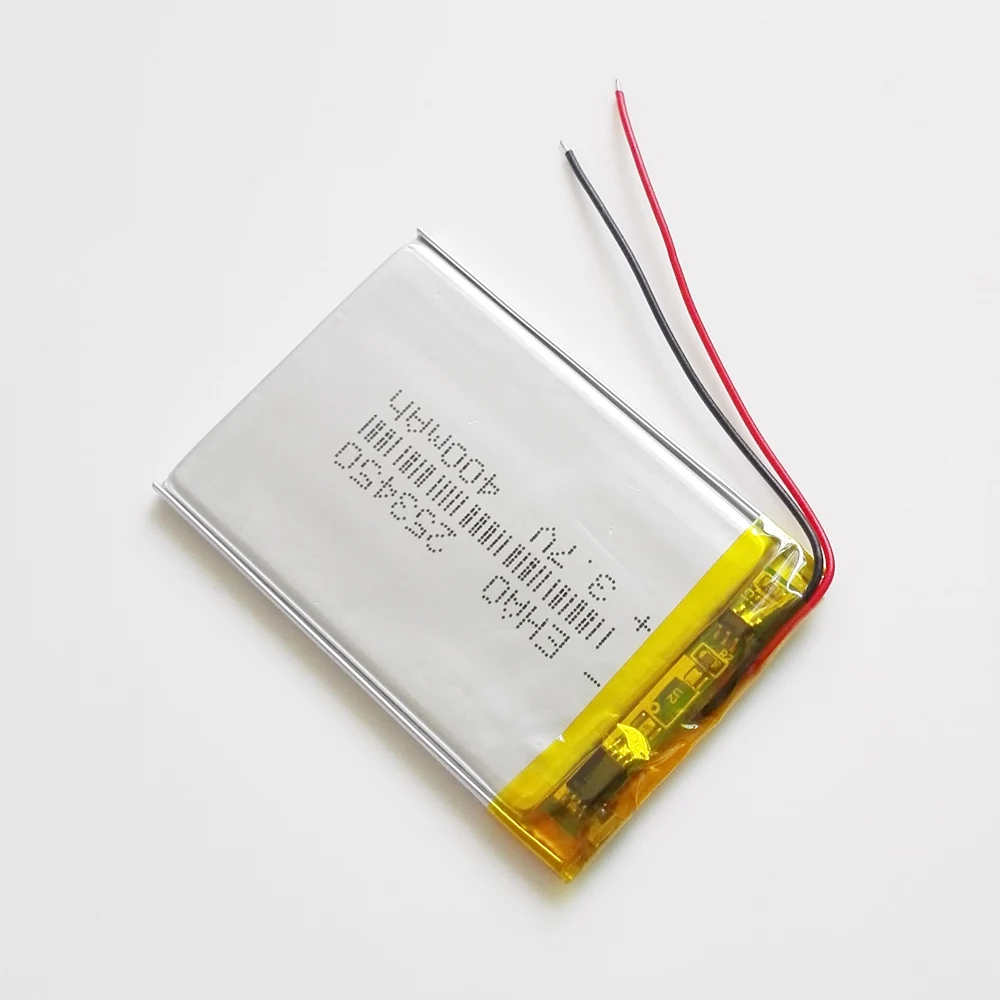EHAO 253450   Células de batería recargables LiPo de polímero de litio ultrafinas de 3,7 V 400mAh para altavoz de reloj inteligente Mp3 GPS - imagen 4