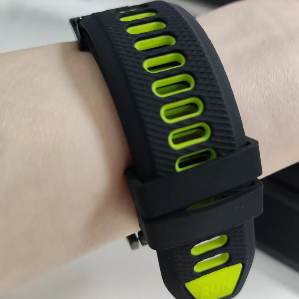 Correa de silicona de 20mm y 22mm para Garmin Venu 3 Sq 2/Active 6 5 Correa Vivoactive6 5 4 pulsera Move Trend Forerunner 55 265 255 570 - imagen 5
