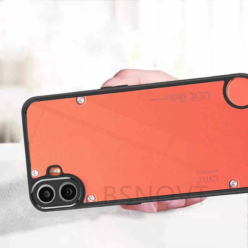 Funda de teléfono para Nothing CMF, 1 Capa, parachoques, marco negro transparente, 1 funda - imagen 2