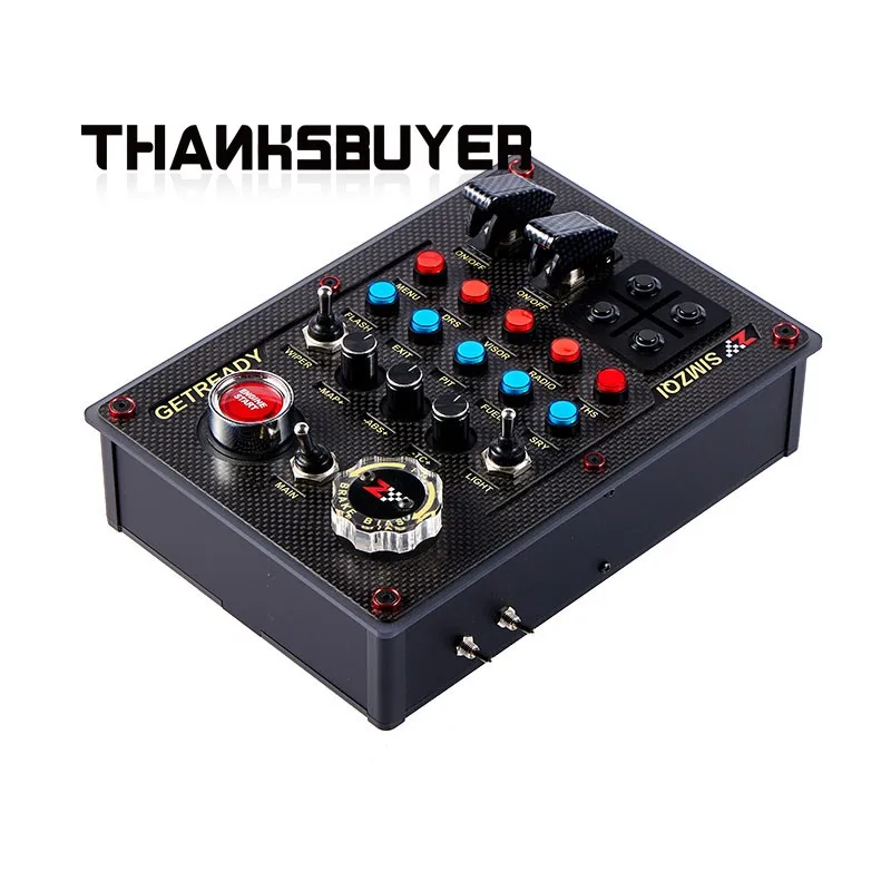 SIMZQI X5 caja de botones, simulador de carreras Sim, caja de controlador RGB para Thrustmaster Simagic Fanatec - imagen 3