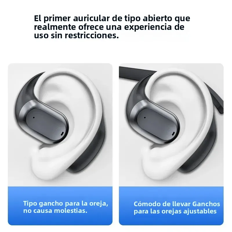 Auriculares inalámbricos con Bluetooth OWS, cascos abiertos con conducción de aire, gancho para la oreja, manos libres, cancelación de ruido, audífonos deportivos - imagen 4