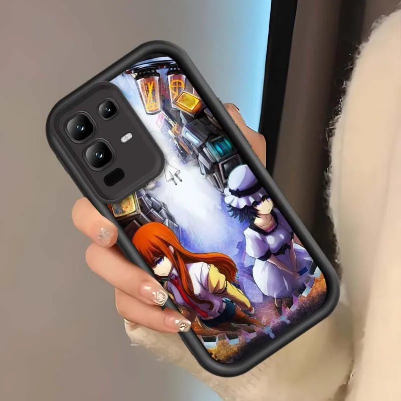 Kurisu Makise-funda de Anime para Infinix Note 12 G96 2023 30 40 50 40S 50X VIP Pro Plus 5G, funda de teléfono con escalera ocular - imagen 3