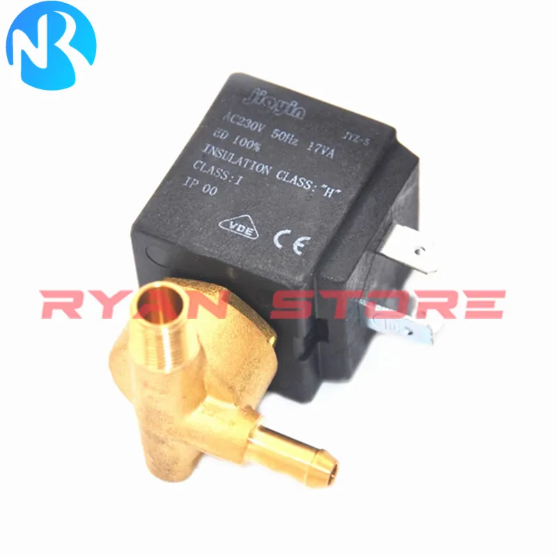 Válvula Solenoide normalmente cerrada de JYZ-5 230V, válvula de agua, máquina de planchar, válvula de Control de hierro eléctrico, accesorios de refuerzo, 1 Uds. - imagen 2