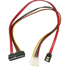 Cable SFF-8482 SAS 29 pines a SATA alimentación IED 4 contactos