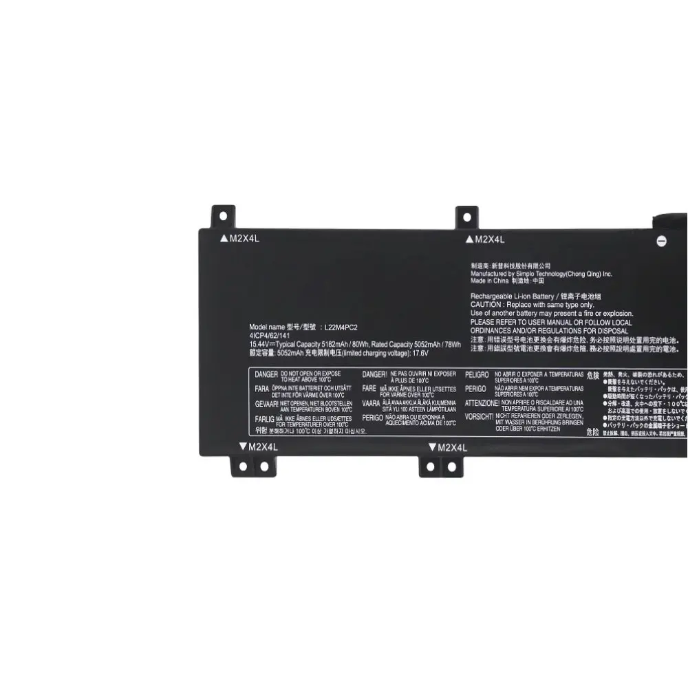 Batería de ordenador portátil L22C4PC2 L22B4PC2 para Lenovo Legion Slim 5 16APH8 IRH8 R7000P Y7000P 2023 L22M4PC2 5182mAh 15,44 V 80Wh, nueva - imagen 2