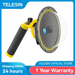 TELESIN Carcasa Impermeable 30M para GoPro Hero 9-13 – Cúpula 6''