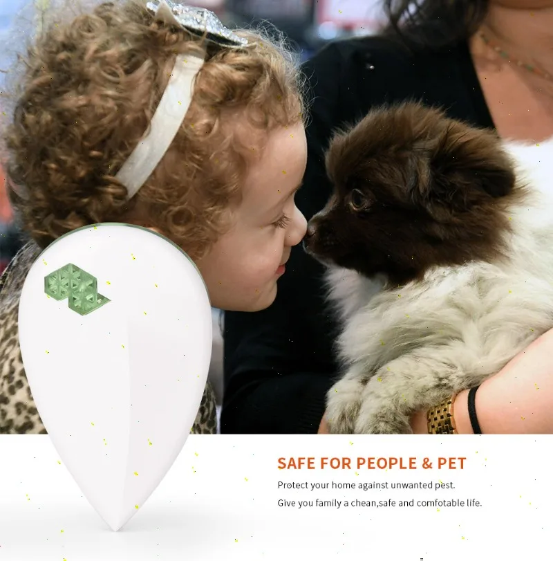 Repelente ultrasónico de mosquitos enchufable para interiores - Repelente multifuncional de insectos y roedores con luz nocturna LED - imagen 3